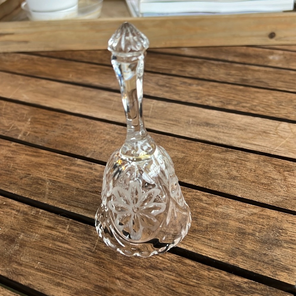 Vintage Crystal Zajecar 24 Percent Lead Crystal Hand Bell